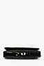 Christian Dior 2011 Black Patent Cannage Leather Lady Dior Pouch On Chain