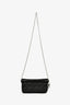 Christian Dior 2011 Black Patent Cannage Leather Lady Dior Pouch On Chain