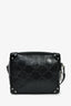 Gucci Black GG Embossed Leather Soft Trunk Messenger Bag