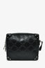 Gucci Black GG Embossed Leather Soft Trunk Messenger Bag