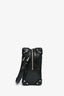 Gucci Black GG Embossed Leather Soft Trunk Messenger Bag
