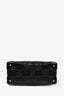 Gucci Black GG Embossed Leather Soft Trunk Messenger Bag