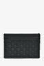 Gucci Black Leather Guccissima Embossed Card Holder
