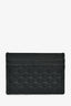 Gucci Black Leather Guccissima Embossed Card Holder