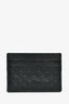 Gucci Black Leather Guccissima Embossed Card Holder