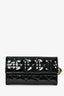 Christian Dior Black Patent Cannage Leather 'Rendezvous' Wallet on Chain