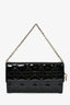 Christian Dior Black Patent Cannage Leather 'Rendezvous' Wallet on Chain