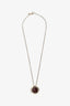 David Yurman Sterling Silver Infinity Garnet Pendant Necklace