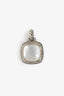 David Yurman Sterling Silver Mother of Pearl Diamond Pendant