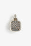 David Yurman Sterling Silver Mother of Pearl Diamond Pendant