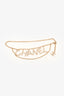 Pre-Loved Chanel™ 2019 Gold Tone Crystals Logo Chain Belt