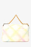 Pre-Loved Chanel™ 2022 White Multicolour Leather Medium Flap 19
