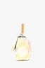 Pre-Loved Chanel™ 2022 White Multicolour Leather Medium Flap 19