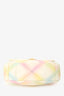 Pre-Loved Chanel™ 2022 White Multicolour Leather Medium Flap 19