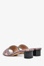 Christian Dior Pink D-way Heeled Slides Size 36.5