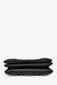 Christian Dior Black Leather Macrocannage Small 'Caro' Crossbody Bag