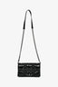 Christian Dior Black Leather Macrocannage Small 'Caro' Crossbody Bag