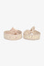 Christian Dior Pink Oblique Cotton Rose des Vents Bracelet Set