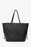 Louis Vuitton Black Monogram Empreinte Leather Neverfull MM With Pouch