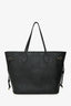 Louis Vuitton Black Monogram Empreinte Leather Neverfull MM With Pouch