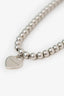 Tiffany & Co. Sterling Silver Beaded Heart Tag Bracelet