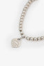 Tiffany & Co. Sterling Silver Beaded Heart Tag Bracelet