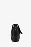 Gucci Black Leather GG Web Detail 'Guccissima' Messenger Bag