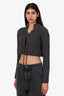 Altuzarra Grey Wool Zuri Rib Knit Cardigan Size XS