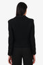 Pre-Loved Chanel™ 03C Black Wool Cocomark Button Jacket Size 38