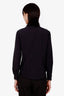 Burberry Black Cotton Button Down Size M