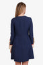 Valentino Navy Ruffle Sleeve Mini Dress Size 6