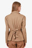 Moschino Cheap & Chic Brown Cotton Tie-Back Blazer Size 10