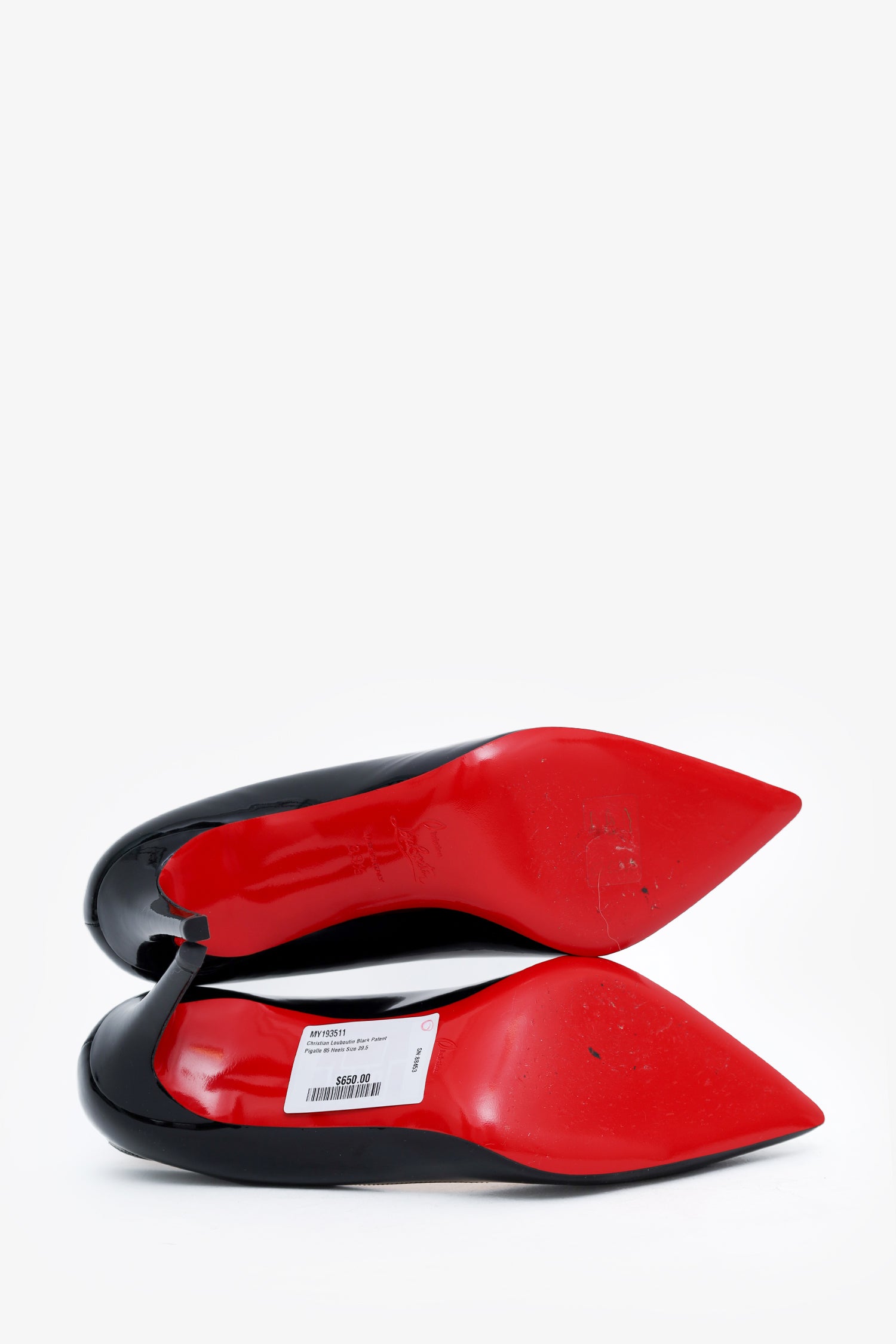 Christian Louboutin Black Patent Pigalle 85 Heels Size 39.5 – Mine
