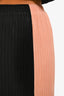 Proenza Schouler White Label Black/Blush Pleater Midi Skirt Size M