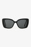 Pre-Loved Chanel™ Black White Crystal Embellished Logo Handle Sunglasses