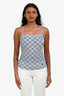 Burberry London Blue Label Blue Check Cotton Tank Top Size 38