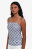 Burberry London Blue Label Blue Check Cotton Tank Top Size 38