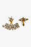 Christian Dior Gold Tone Crystal J'Adior Asymmetrical Bee Earrings