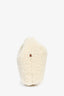 Polene Cream/Brown Shearling/Leather Top Handle