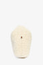 Polene Cream/Brown Shearling/Leather Top Handle