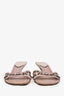 Miu Miu Blush Leather Beaded Detailed Kitten Heels Size 39