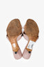 Miu Miu Blush Leather Beaded Detailed Kitten Heels Size 39