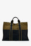 Hermès Khaki Green/Black Canvas Toile Fourre-Tout PM Tote