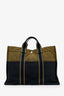 Hermès Khaki Green/Black Canvas Toile Fourre-Tout PM Tote
