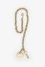 Gucci Gold Trademark Logo Round Bag Charm
