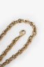 Gucci Gold Trademark Logo Round Bag Charm