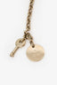 Gucci Gold Trademark Logo Round Bag Charm