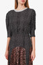 Rixo Black/White Polka Dot & Cheetah Long Dress Size XS