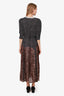 Rixo Black/White Polka Dot & Cheetah Long Dress Size XS