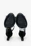 Stuart Weitzman Black Suede Pearl Embellished Platform Heels Size 36